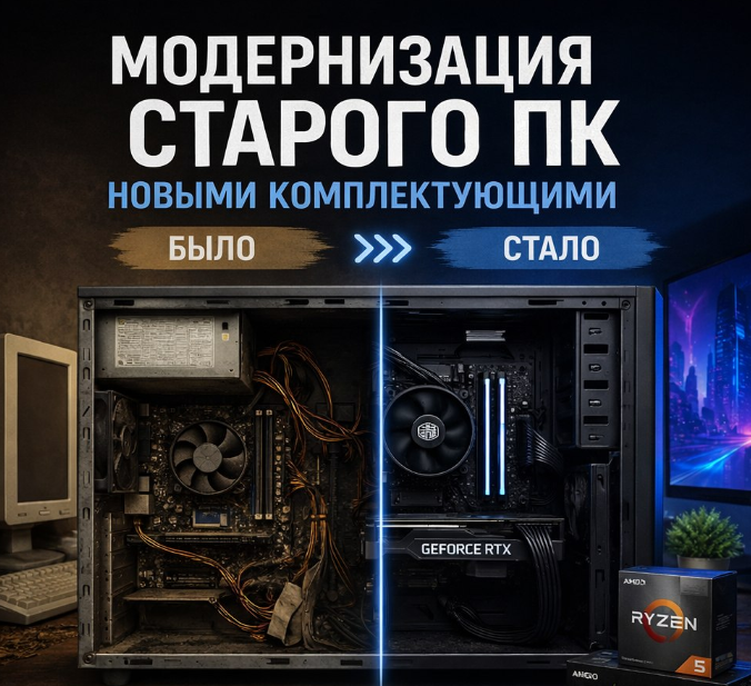 Модернизация (апгрейт), усовершенствование старого компьютера