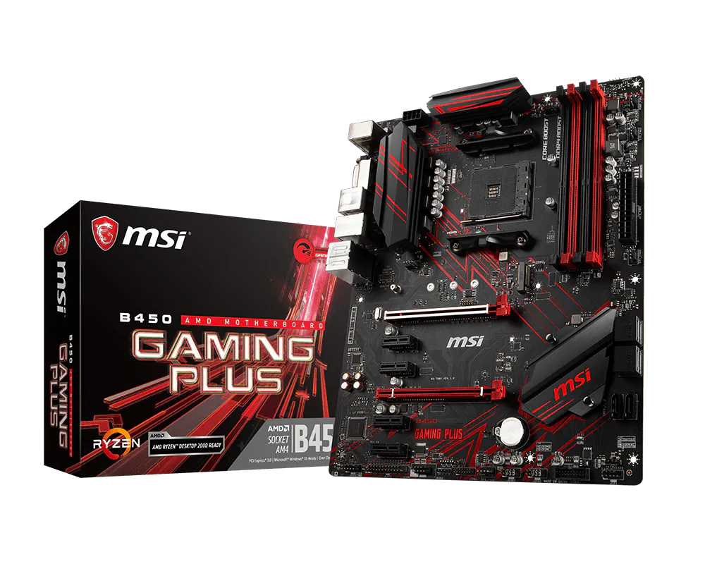 Материнская плата AM4 MSI B450 Gaming Plus Б/У