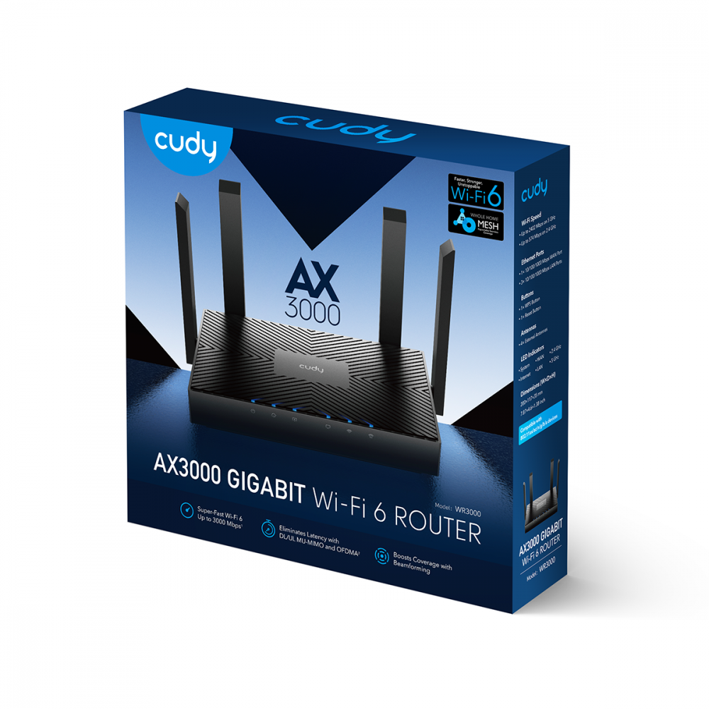 Роутер Cudy Wi-Fi 6 AX3000