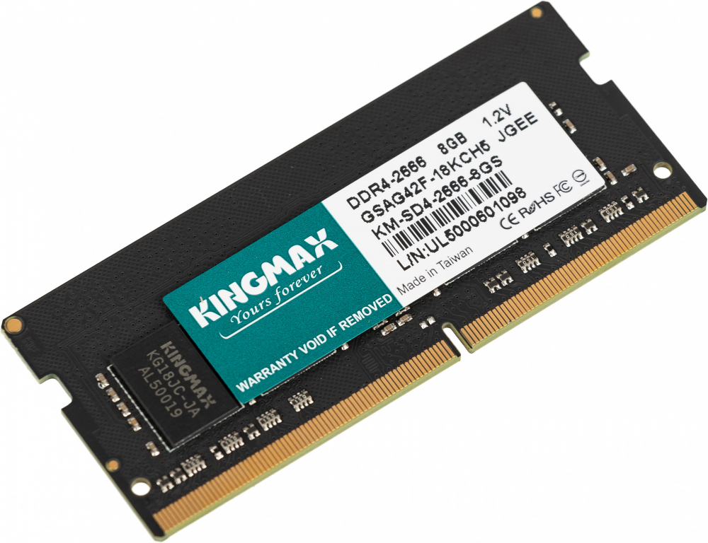 Оперативная память для ноутбука DDR4 SODIMM 8Gb 2666Mhz Kingmax