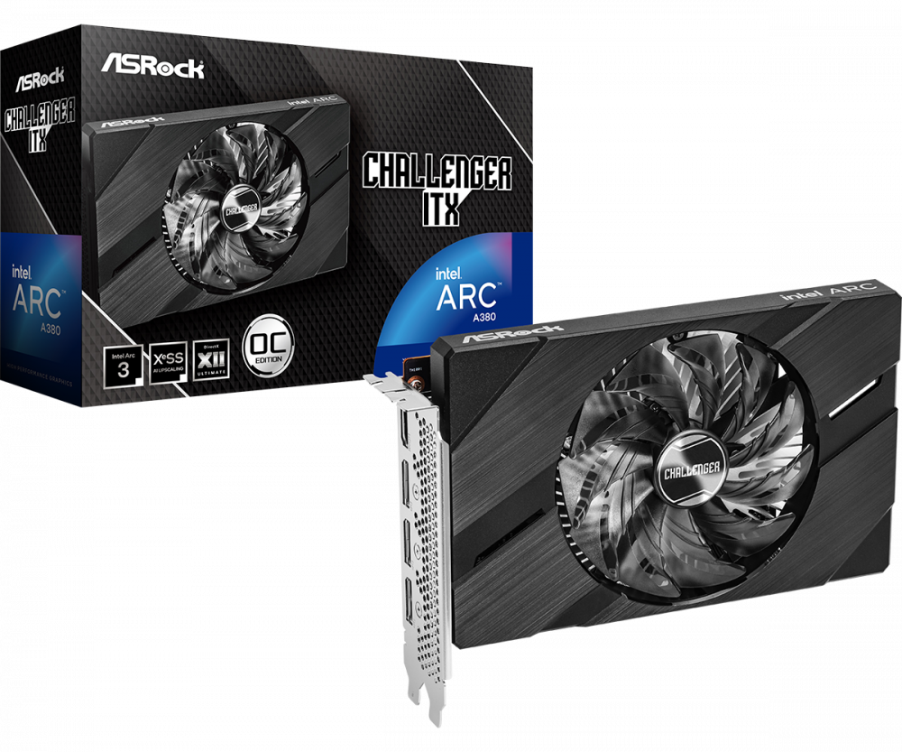 БУ Видеокарта ASRock Intel Arc A380 Challenger ITX 6GB OC