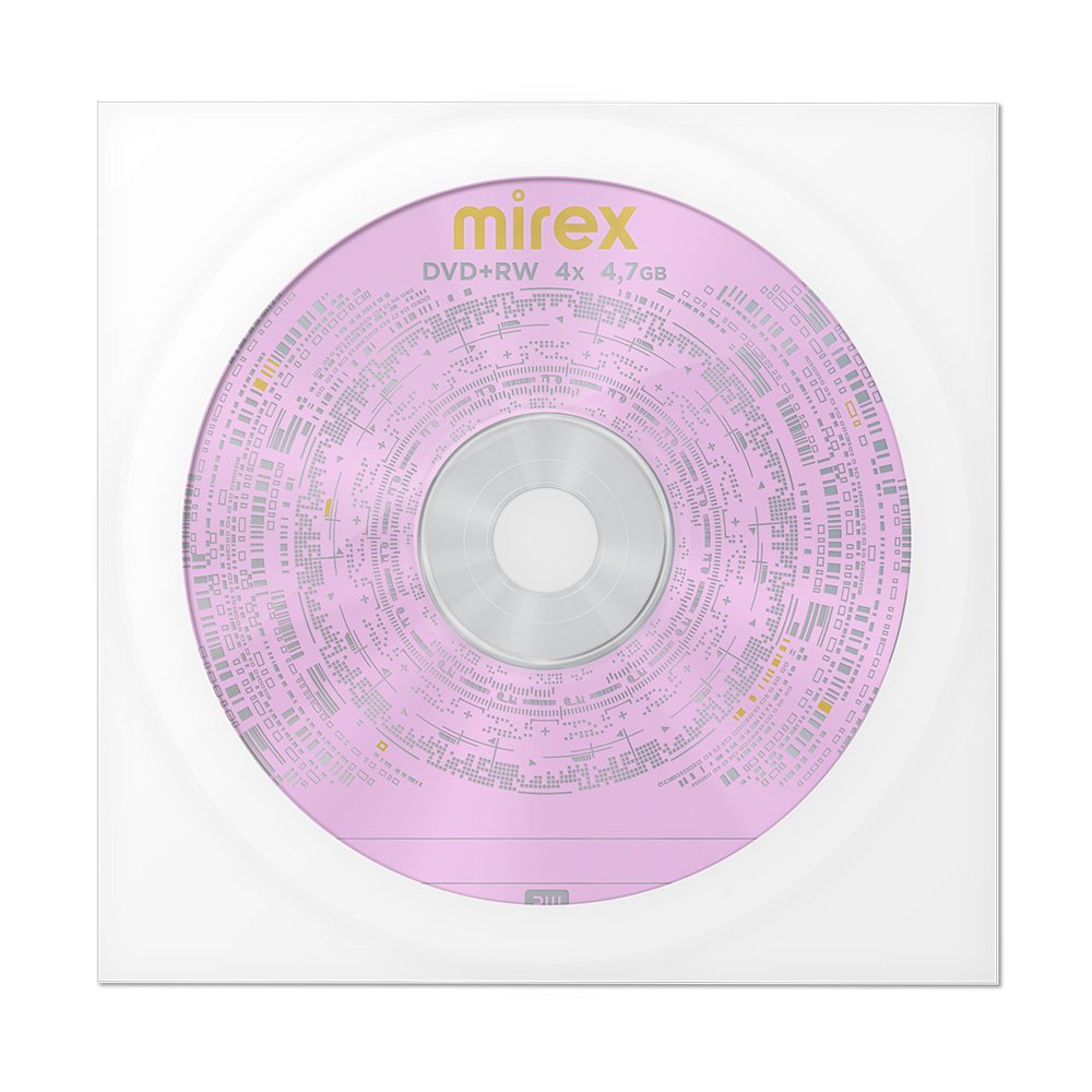 Диск DVD+RW Mirex 4.7Gb 4x в бумажном конверте